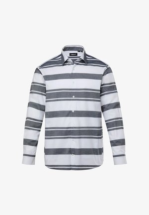 Men Plus, STREIFEN LANGARM KENTKRAGEN COMFORT FIT - Camisa - snow white