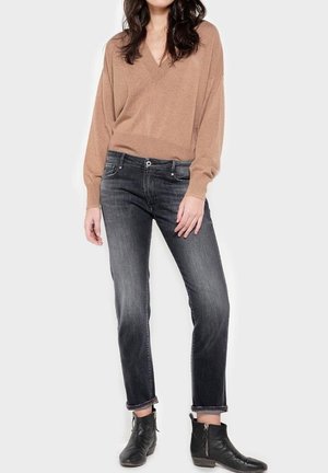 Relaxed fit jeans - black denim