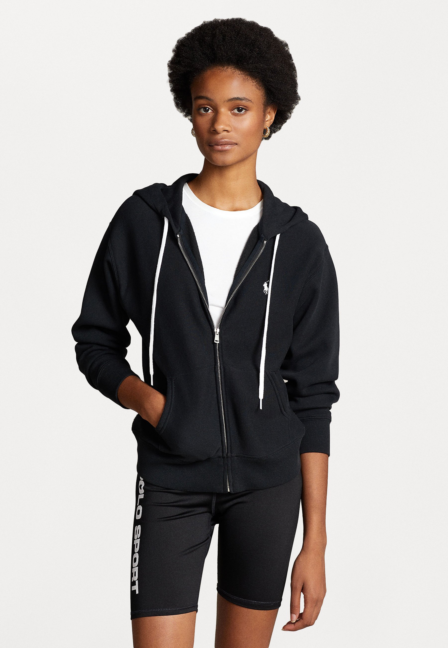 Polo Ralph Lauren FULL ZIP HOODIE - Zip-up sweatshirt - black -  Zalando.co.uk