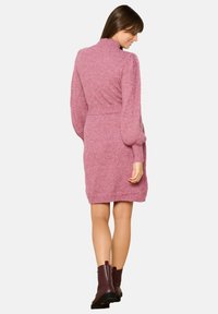 LolaLiza CABLE KNIT  WITH RIBBON - Abito in maglia - violet mel