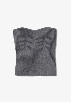 Stefanel, FITTED BANDEAU TOP. - Top - grey