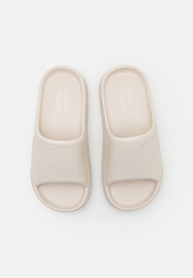 Jack & Jones JFWSTATUS MOULDED SLIDER - Badesandale - moonbeam 