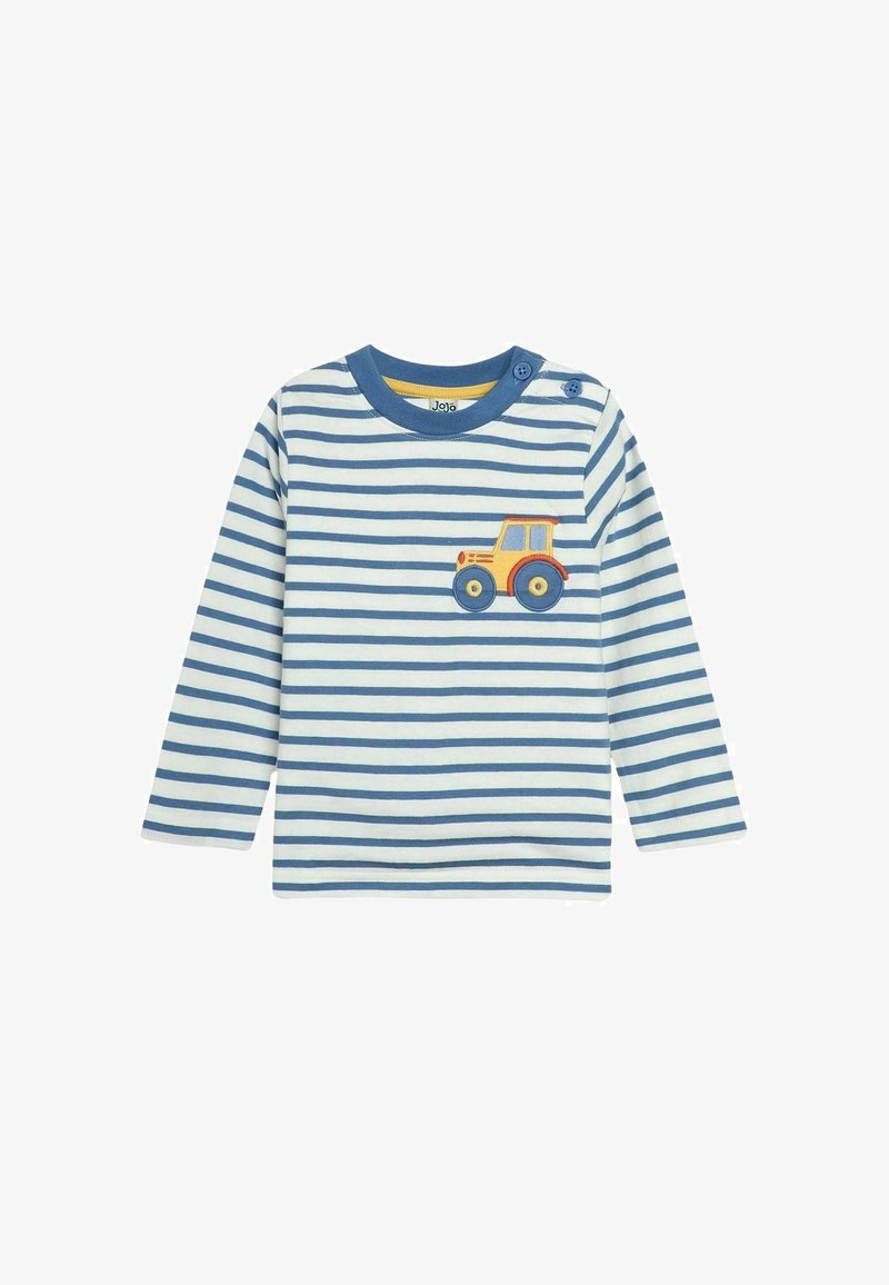 JoJo Maman Bébé TRACTOR APPLIQUÉ POCKET REGULAR FIT - Tops ar garām piedurknēm - denim