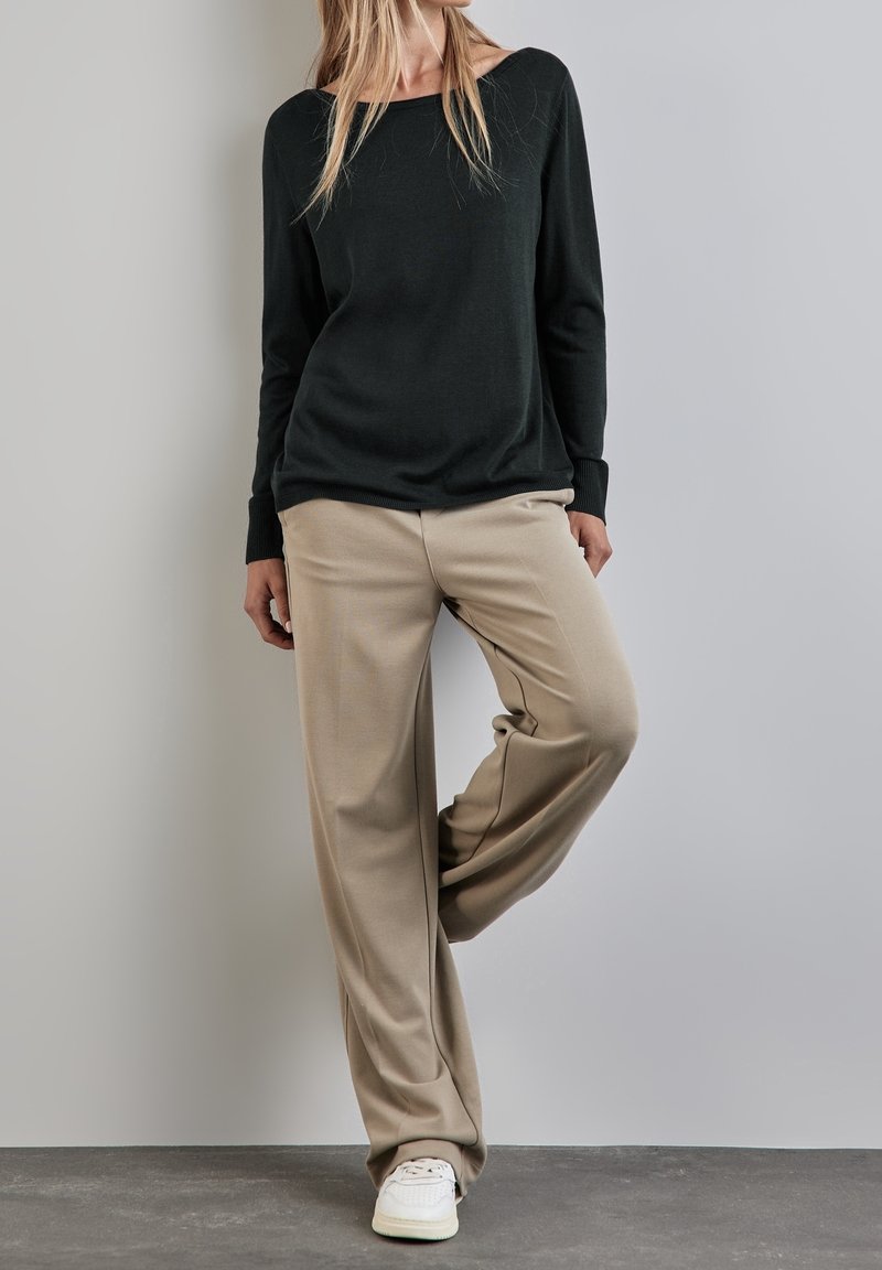 Street One Strickpullover - mottled green