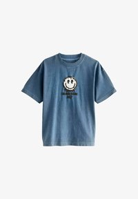 Valgt, blue back print