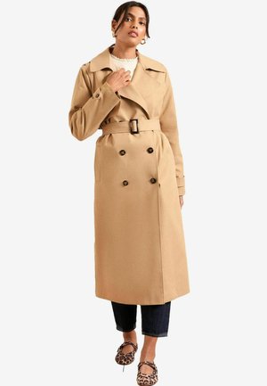 PETITE FIT - BELTED DOUBLE BREASTED - Trentšmantel - camel