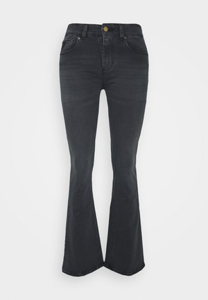 MELROSE - Flared Jeans - black stone