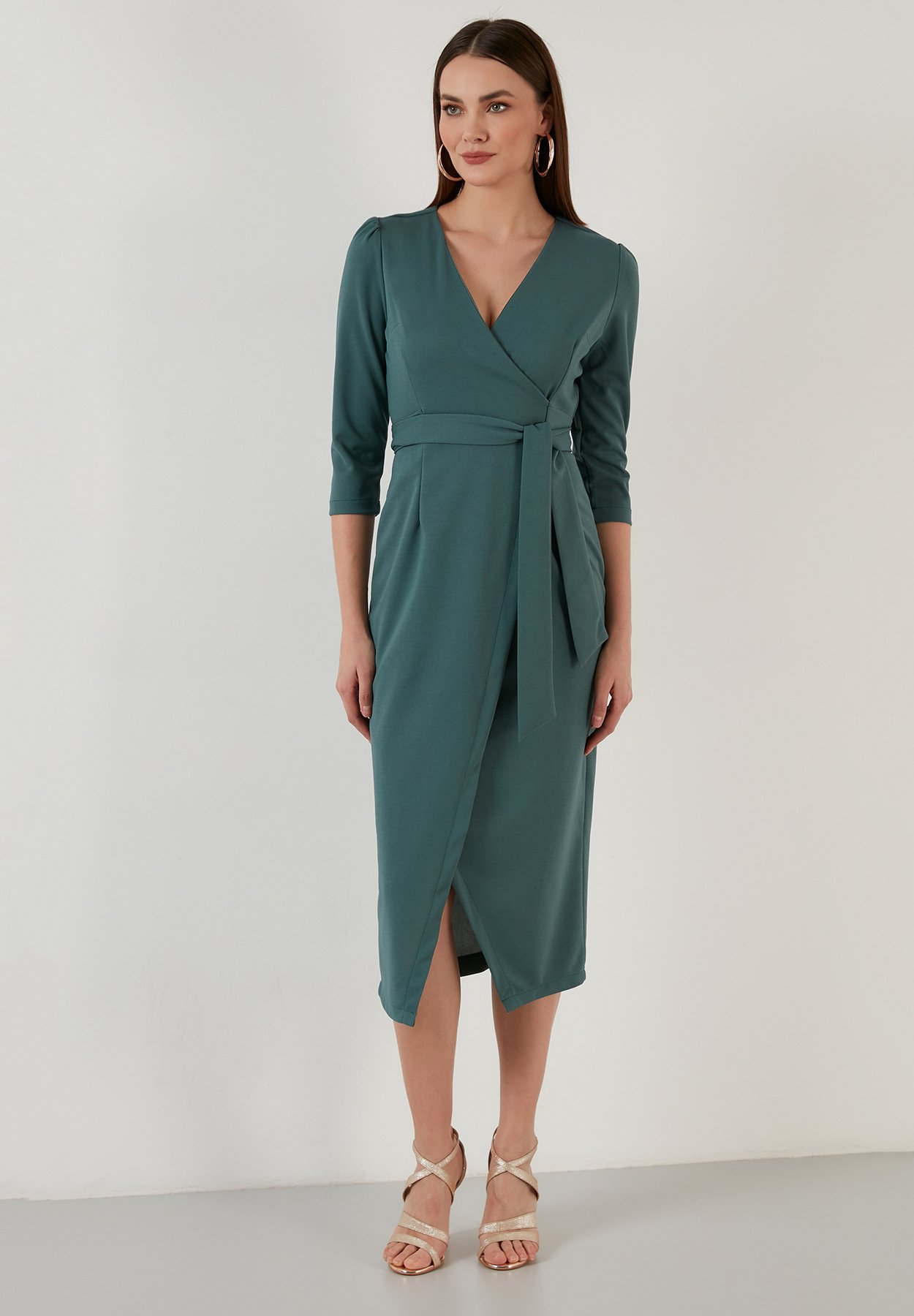 LELA REGULAR FIT - Etui-jurk - petrol blue/groen - Zalando.nl