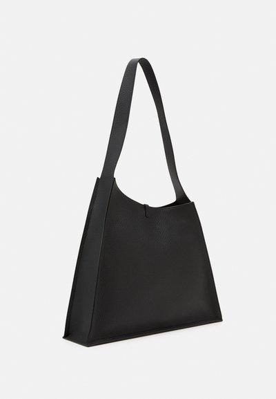 Liffner SLANTED HOBO BAG - Tote bag - black