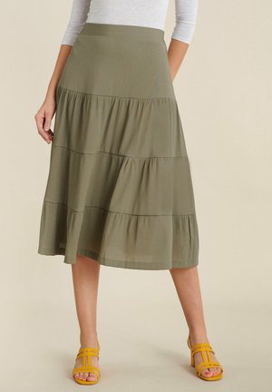A-line skirt - kaki