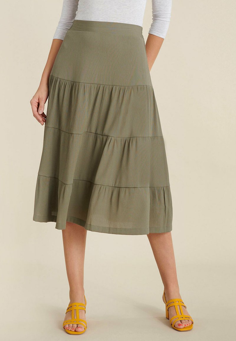 Damart A-Linien-Rock - Khaki