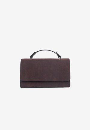 HVISK, ARIA BRUSH STRUCTURE MIX - Handbag - umber brown/black