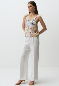 Jimmy Key HIGH WAIST WIDE LEG - Broek - white