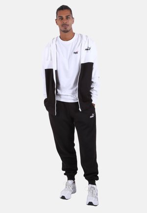 HOODED SET - Chándal - screziato mottled black