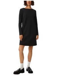 comma casual identity EN À RUBAN - Vestito di maglina - schwarz