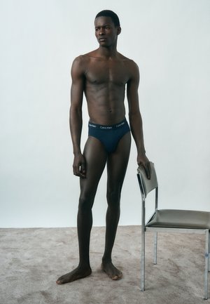 Calvin Klein Underwear, HIP BRIEF 5 PACK COTTON STRETCH - Alushousut - shoreline/fresh taupe/cayenne