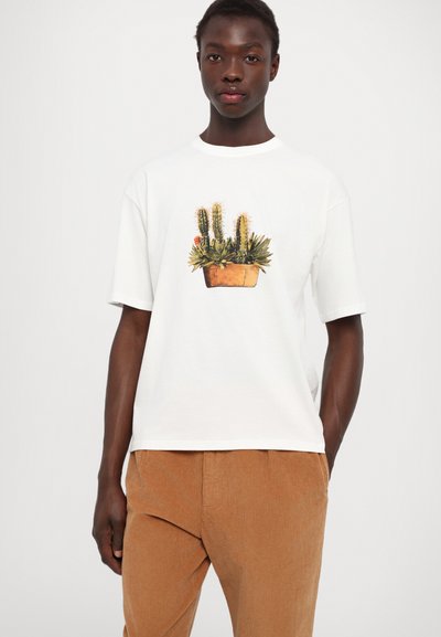 HOUSE OF JAFFA CACTUS TRAY UNISEX - T-shirt med print - off-white