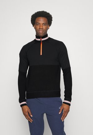 HUGH - Fleece jumper - black