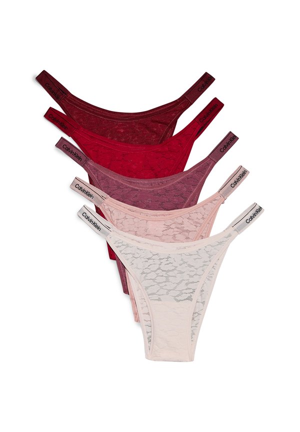 DIPPED STRING TANGA 5 PACK ICON LACE - Briefs4