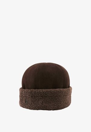 Loevenich, COSY TRIANGLE WITH LEO DESIGN - Beanie - cacao powder