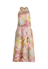 Abito Lungo Scintillante Vera Mont – Jersey Attillato Con Arricciatura – Eleganza Donna