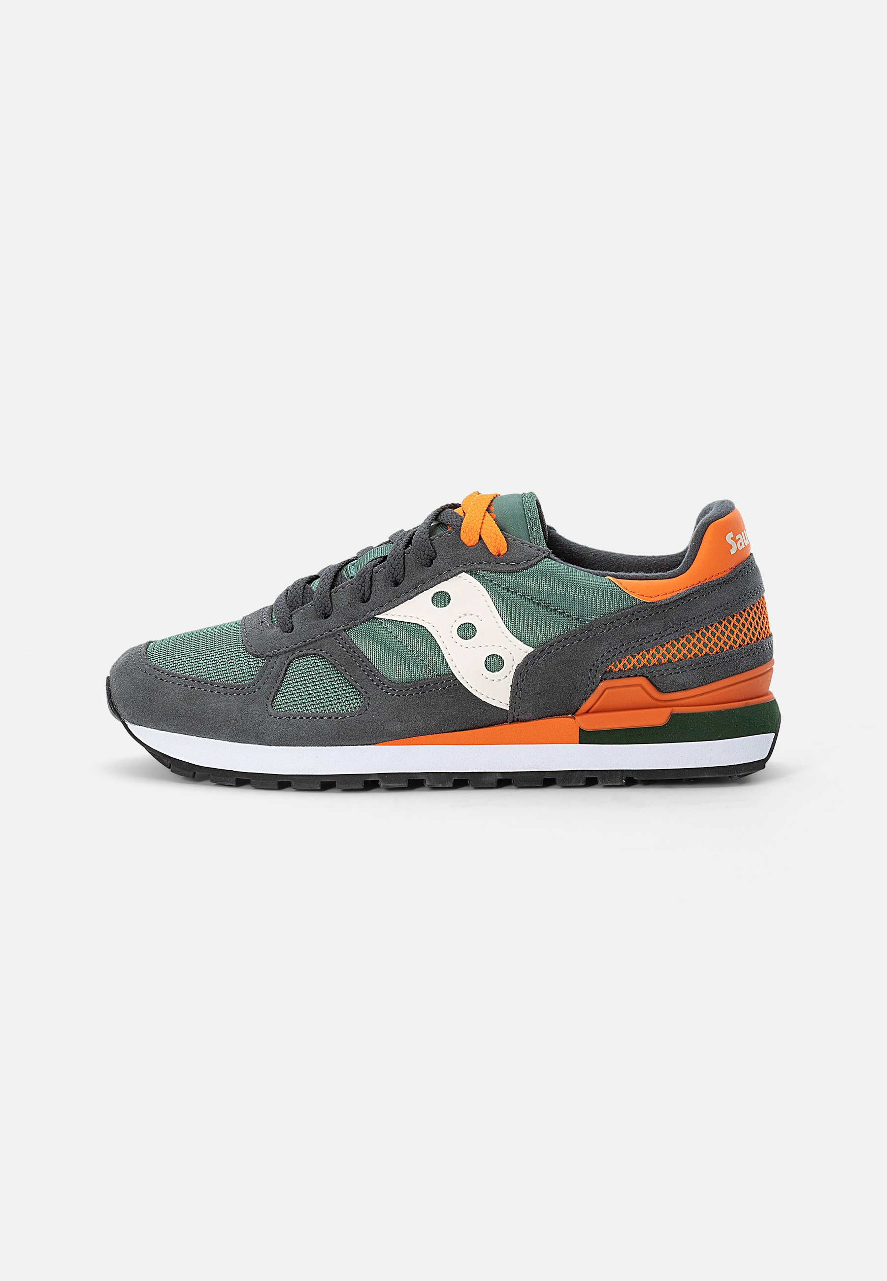 saucony shadow green orange