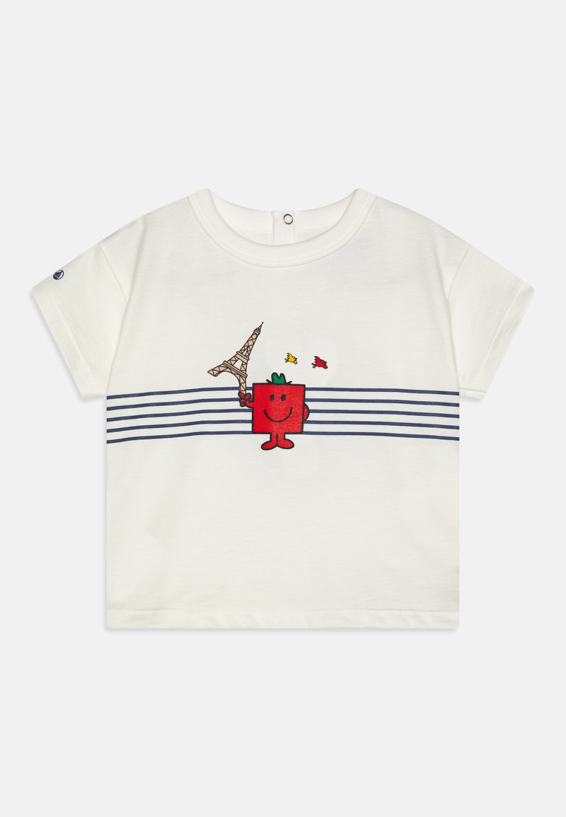 Petit Bateau TEE UNISEX - Apdrukāts T-krekls - marshmallow