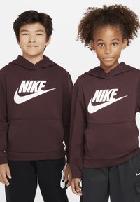 Nike Sportswear CLUB UNISEX - Mikina s kapucňou - burgundy crush white