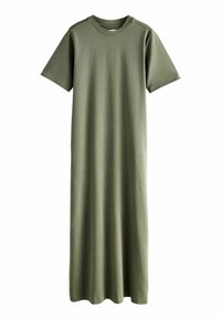 Next HEAVYWEIGHT SHORT SLEEVE CREW NECK - Džersio suknelė - green