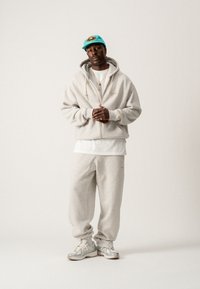 BLKVIS SCRIPT ZIP UNISEX - Sweat zippé - light grey heather