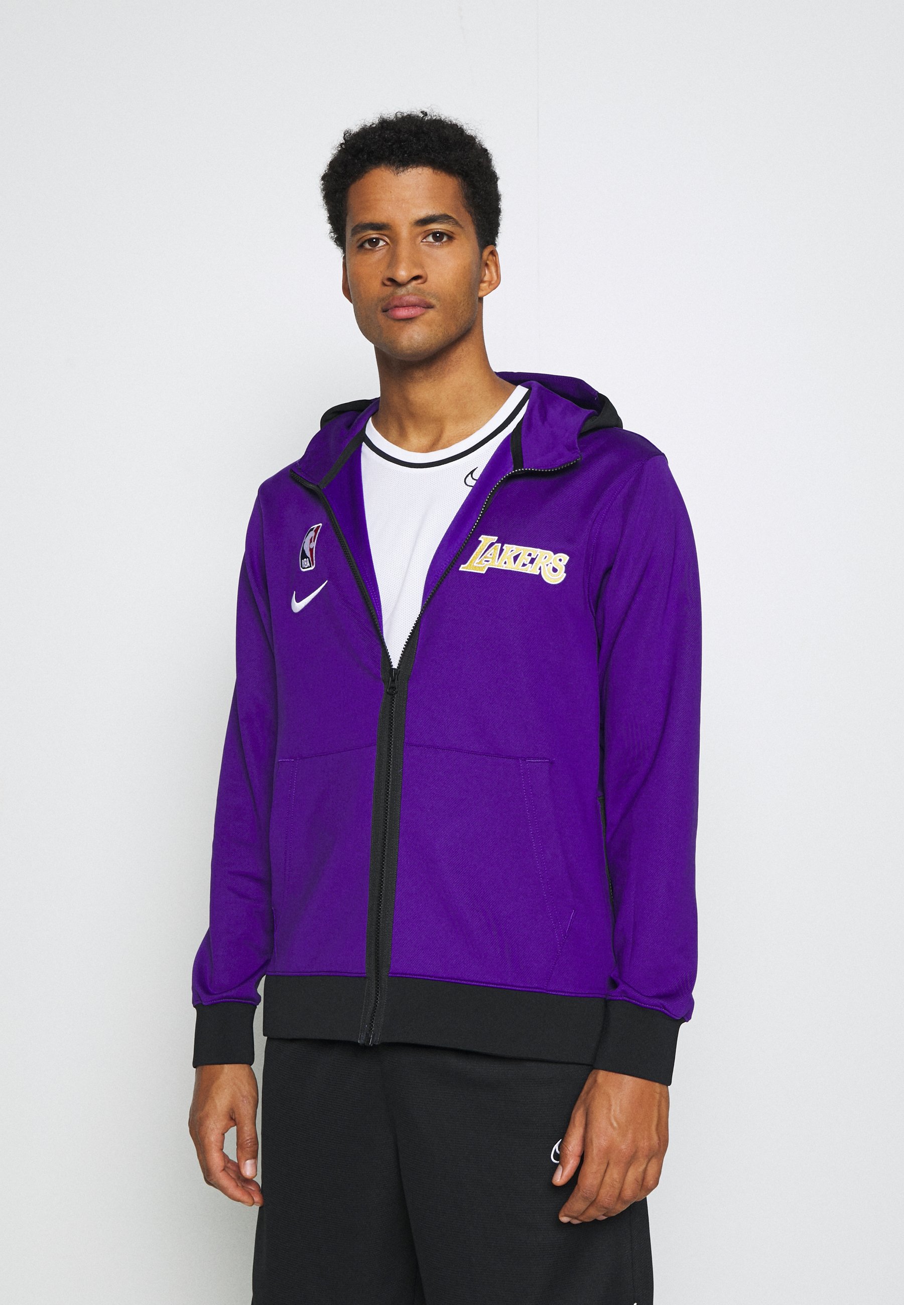 lakers black therma flex hoodie