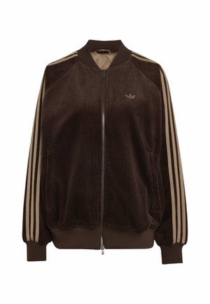 adidas Originals, CORDUROY SST OVERSIZED TRACK TOP - Bomberjacke - aurora coffee   khaki six