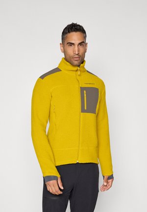 TROLLVEGGEN JACKET  - Fleecejacke - golden-coloured palm