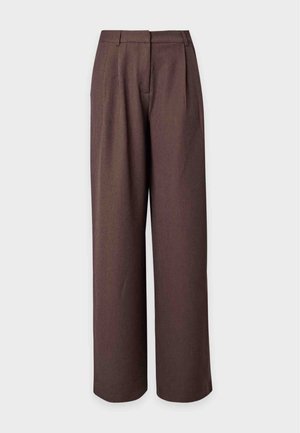 ONLY Tall, ONLHATTIE LIFE PLEAT PANT - Pantalon classique - chocolate torte melange