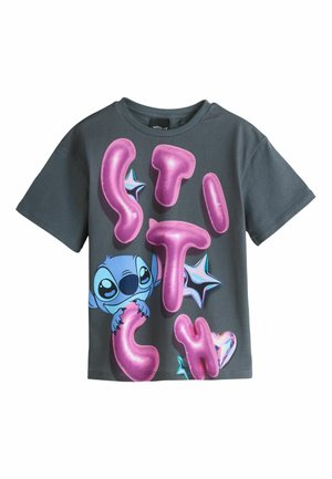 DISNEY STITCH LICENSE  - T-shirt med print - charcoal grey