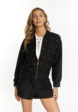 faina, BOUCÉ   MIT STRASS-STEINEN NALLY - Cardigan - schwarz