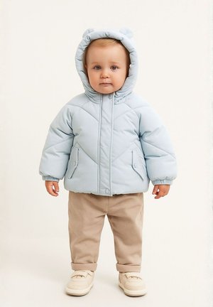 MINOTI EARS DETAIL HOOD - Téli dzseki - light blue