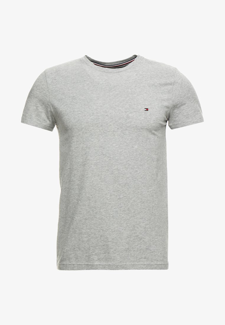 Tommy Hilfiger New Stretch Tee C Neck T Shirt Bas Cloud Heather Ljusgramelerad Zalando Se
