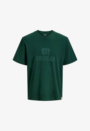Jack & Jones, JORFREDERIKSBERG MONOGRAM TEE - T-shirt con stampa - pine grove