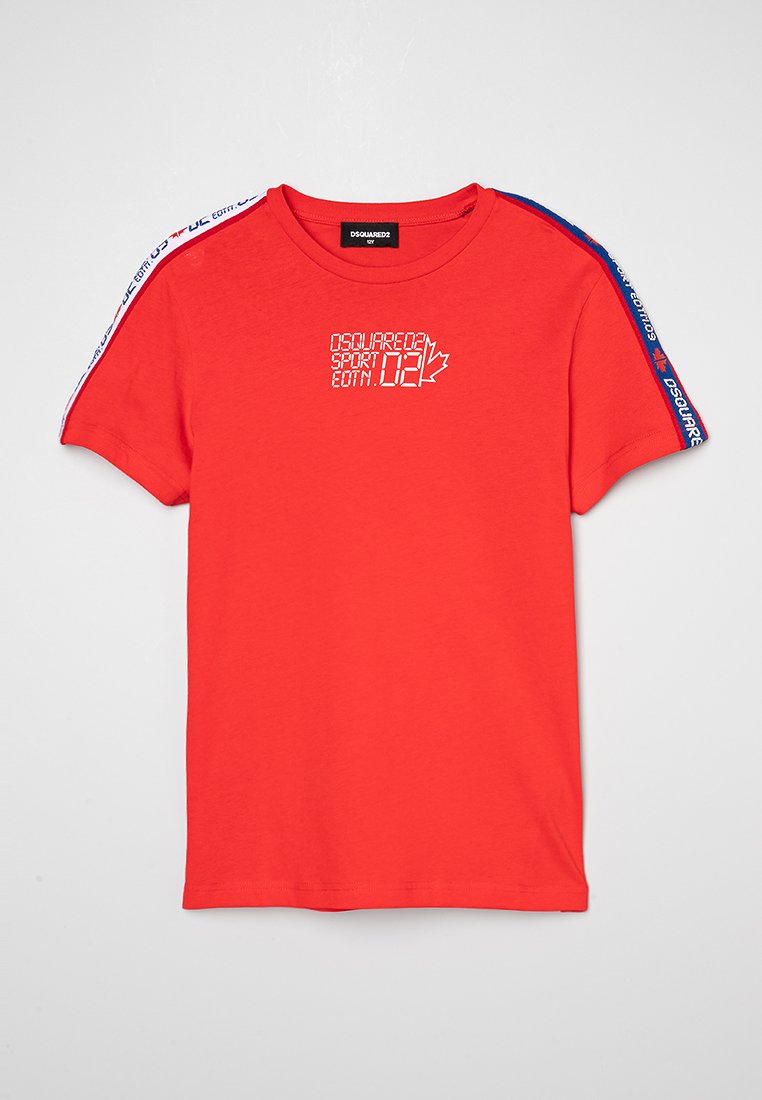 Dsquared2 T-shirt print rood Dsquared2 T-shirt print rood