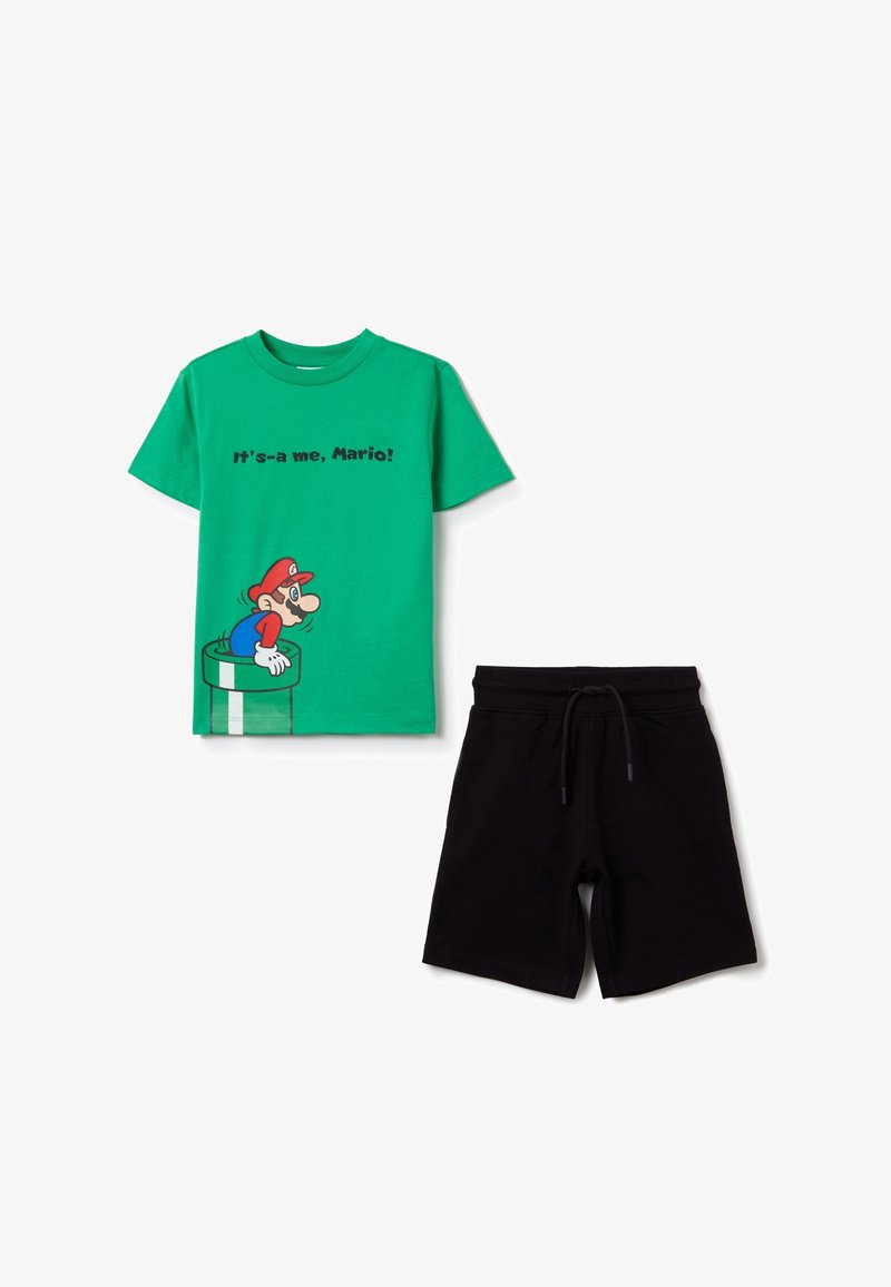 OVS SET SUPER MARIO - Jogginghose - black green