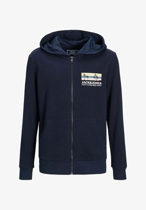 Felpa con zip - navy blazer