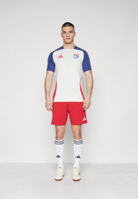 adidas Performance OLYMPIQUE LYON TRAINING JERSEY - Squadra - white tint/midnight indigo/bright red