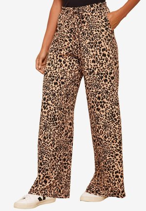 Friends Like These WIDE LEG CRINKLE PRINTED ELASTICATED WAIST - Jogginghose - brown