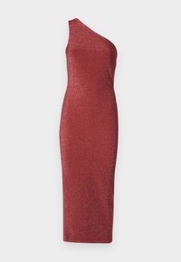 MELODY ONE SHOULDER GLITTER MIDI - Koktel haljina / svečana haljina - rust