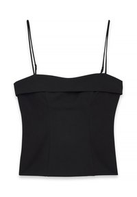 FOLDED SWEETHEART - Top - black