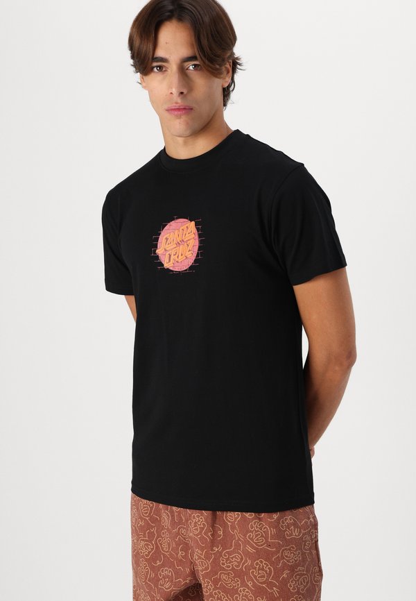SCRAWL BRICK DOT FRONT UNISEX - Print T-shirt4