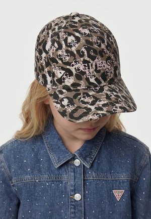 Guess, ALL-OVER BASEBALLKAPPE UNISEX - Pet - animalprint rose