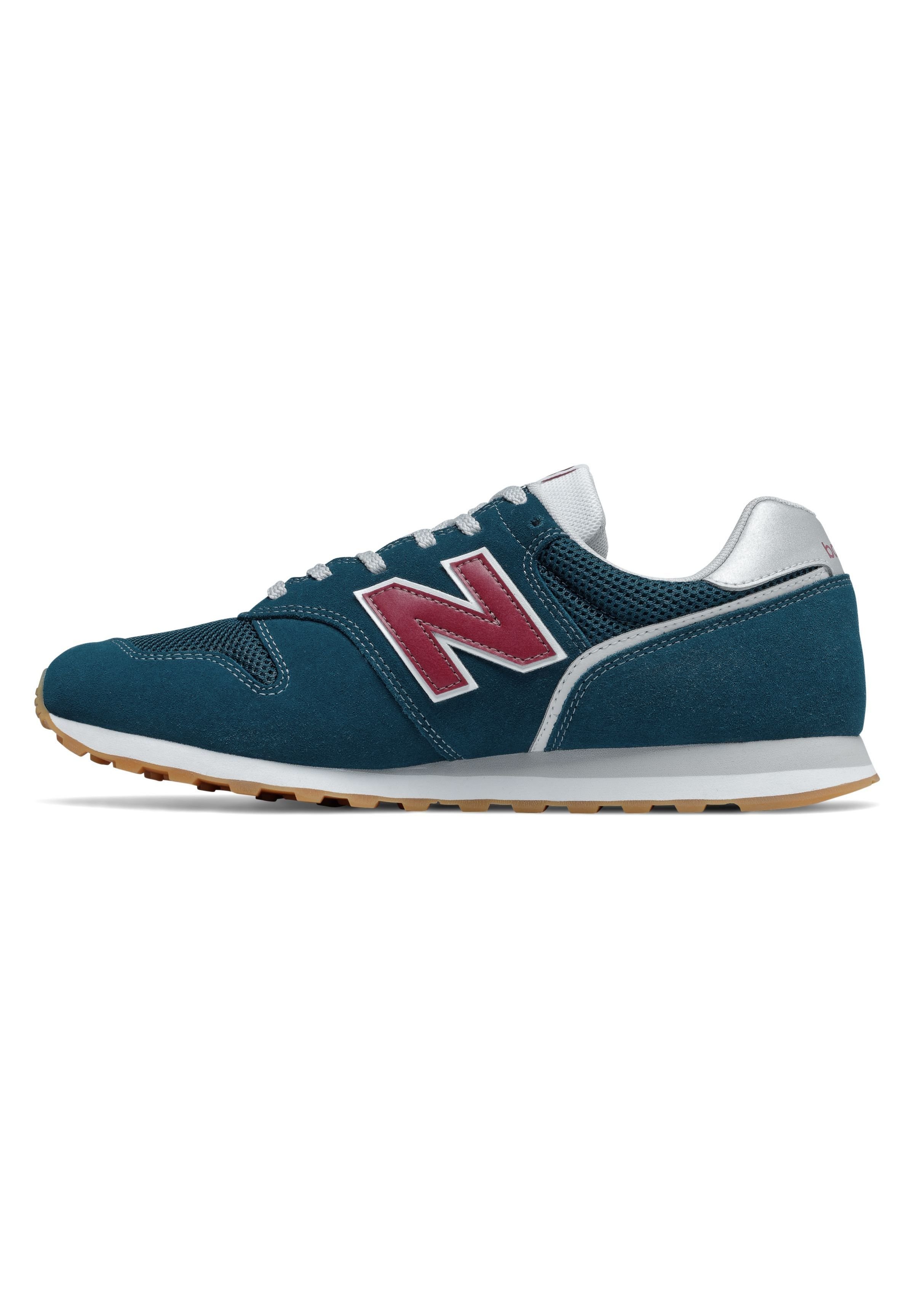 New Balance 373V2 - Baskets basses - rogue wave/neo crimson/bleu clair -  ZALANDO.FR