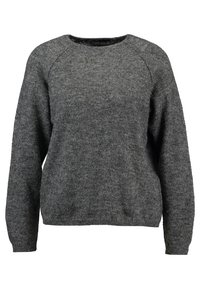 ONLY Stickad tröja - mottled dark grey